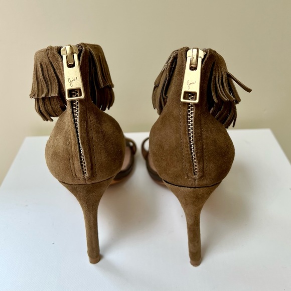 Joie Suede Alex Fringe Heels - Picture 7 of 14